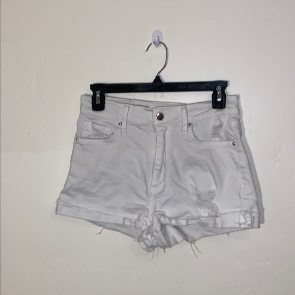White H&M shorts